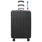 Suitcase Folding with Lock Black 50 x 30 x 76 cm ABS Plastic