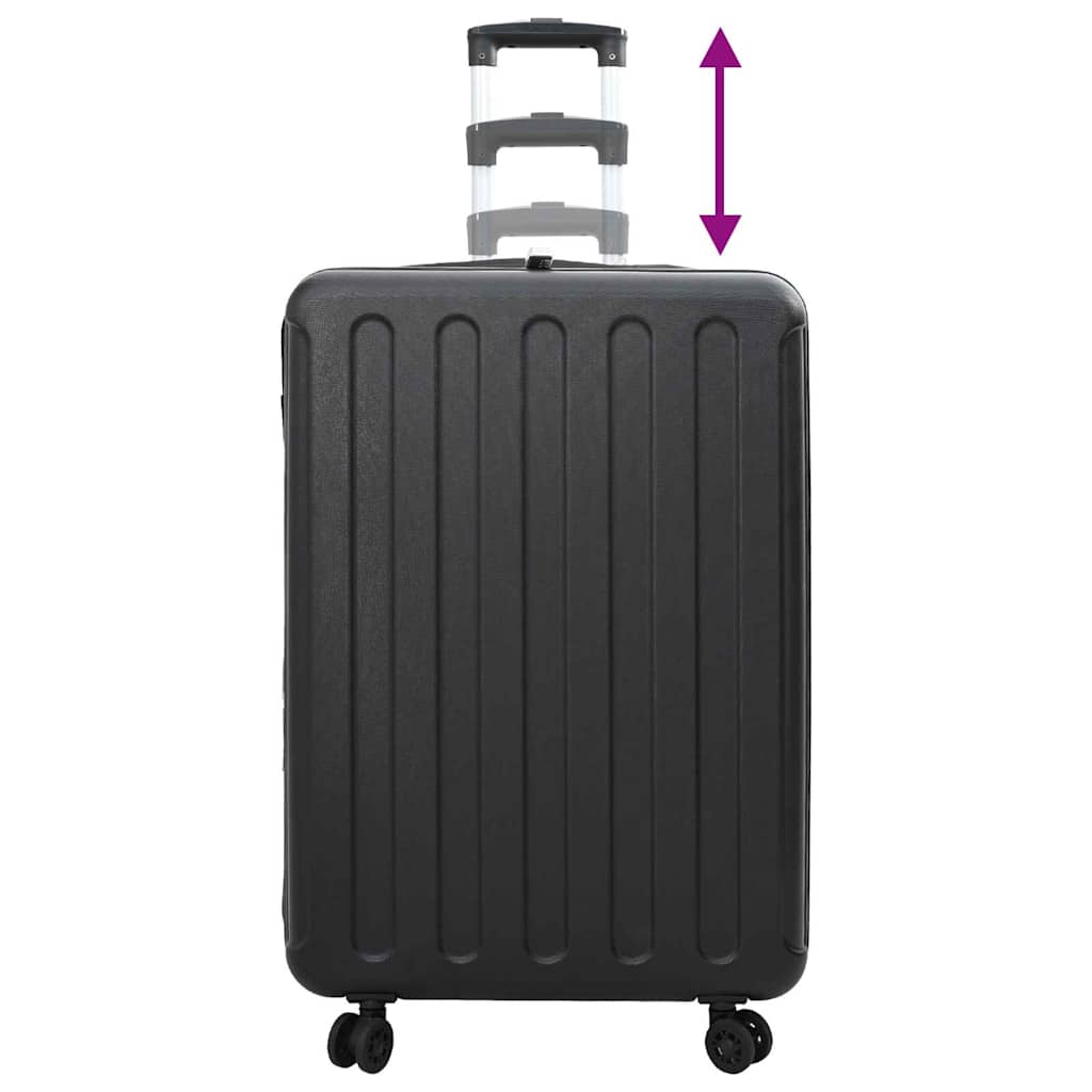 Suitcase Folding with Lock Black 50 x 30 x 76 cm ABS Plastic