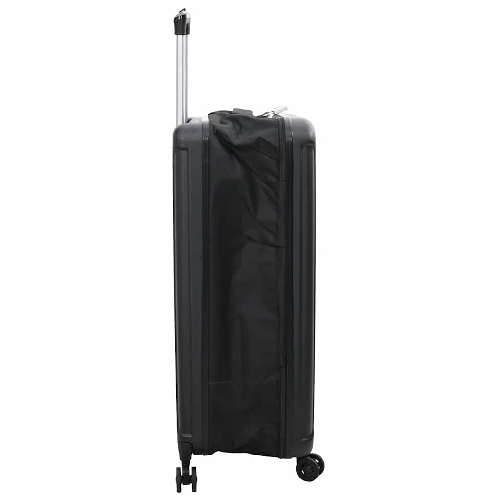 Suitcase Folding with Lock Black 50 x 30 x 76 cm ABS Plastic