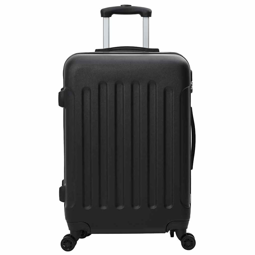 Suitcase with Lock 3 pcs Black 50 x 31 x 78 cm ABS Plastic