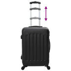 Suitcase with Lock 3 pcs Black 50 x 31 x 78 cm ABS Plastic