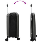 Suitcase Folding Dark grey 34 x 23 x 55.5 cm ABS Plastic