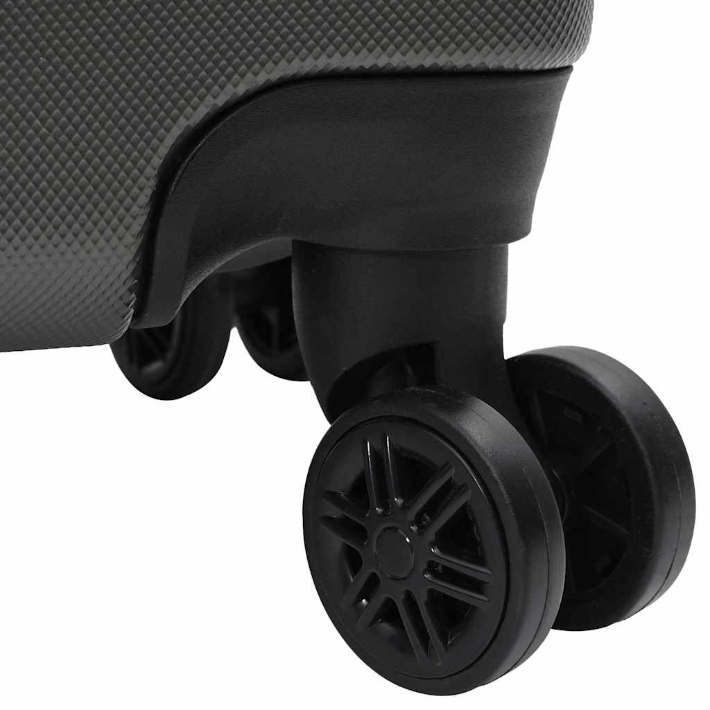 Suitcase with Lock 3 pcs Dark Grey 50 x 31 x 78 cm ABS Plastic
