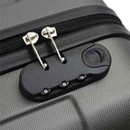 Suitcase with Lock 3 pcs Dark Grey 50 x 31 x 78 cm ABS Plastic