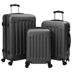 Suitcase with Lock 3 pcs Dark Grey 50 x 31 x 78 cm ABS Plastic