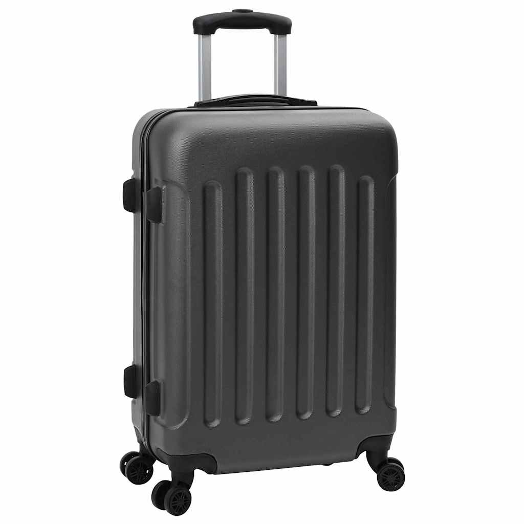 Suitcase with Lock 3 pcs Dark Grey 50 x 31 x 78 cm ABS Plastic
