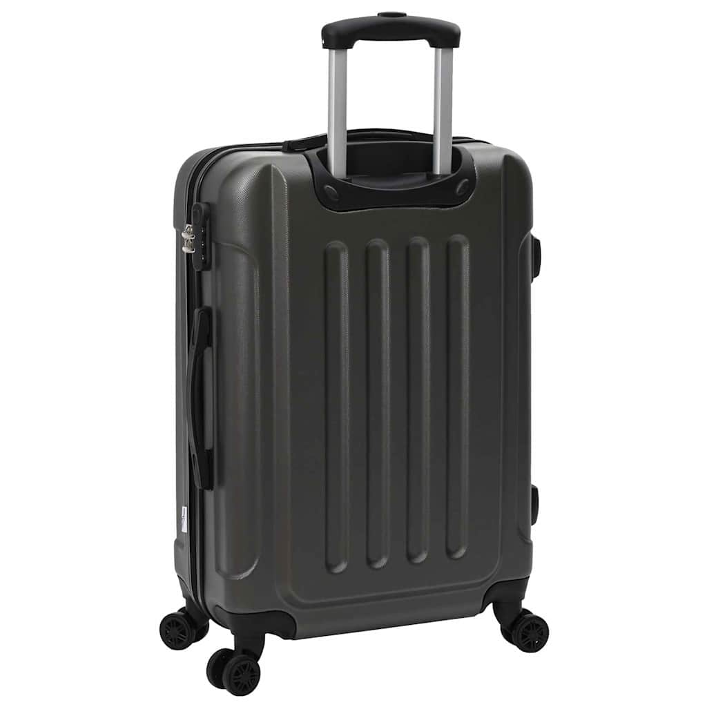 Suitcase with Lock 3 pcs Dark Grey 50 x 31 x 78 cm ABS Plastic
