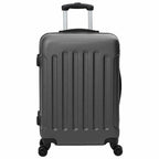 Suitcase with Lock 3 pcs Dark Grey 50 x 31 x 78 cm ABS Plastic
