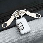 Suitcase Folding with Lock Silver 34 x 23 x 55.5 cm ABS Plastic