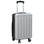 Suitcase Folding with Lock Silver 34 x 23 x 55.5 cm ABS Plastic