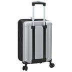 Suitcase Folding with Lock Silver 34 x 23 x 55.5 cm ABS Plastic