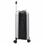 Suitcase Folding with Lock Silver 34 x 23 x 55.5 cm ABS Plastic