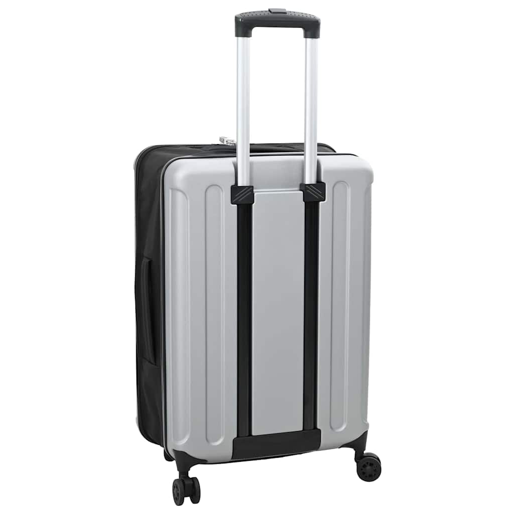 Suitcase Folding with Lock Silver 43 x 27 x 66 cm ABS Plastic
