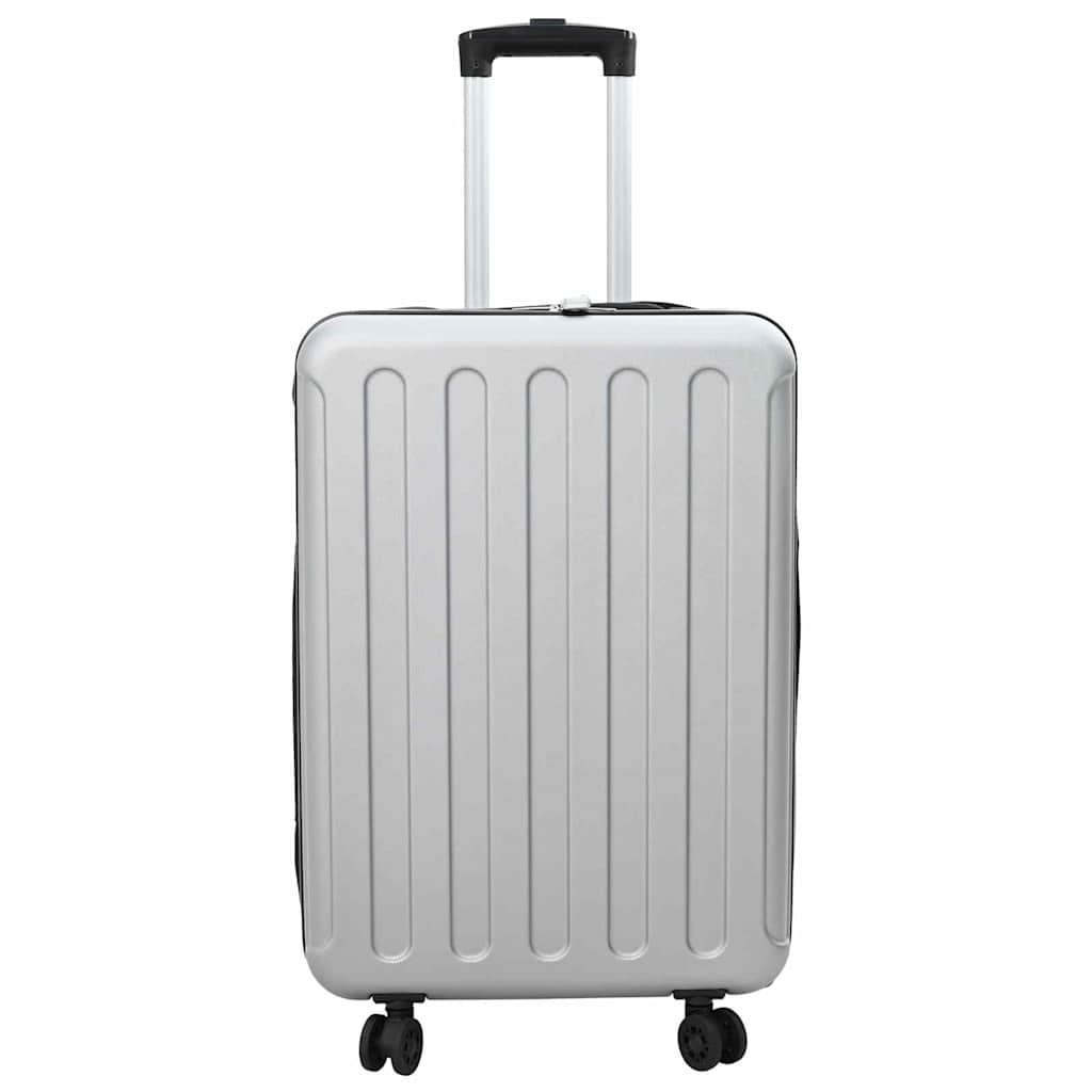 Suitcase Folding with Lock Silver 43 x 27 x 66 cm ABS Plastic
