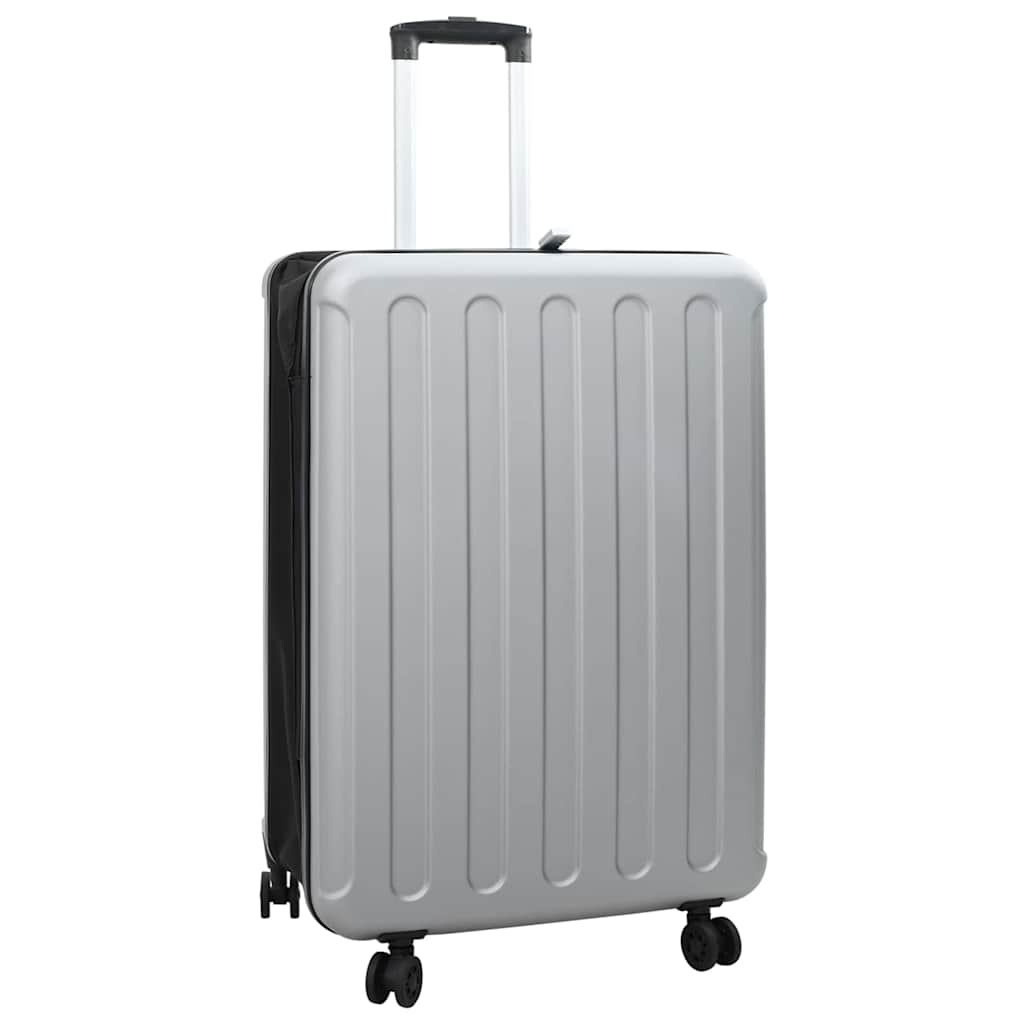 Suitcase Folding with Lock Silver 50 x 30 x 76 cm ABS Plastic
