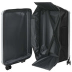 Suitcase Folding with Lock Silver 50 x 30 x 76 cm ABS Plastic