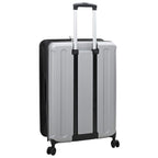 Suitcase Folding with Lock Silver 50 x 30 x 76 cm ABS Plastic