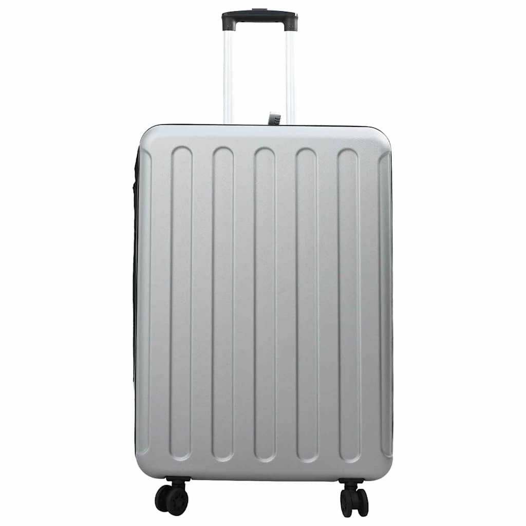 Suitcase Folding with Lock Silver 50 x 30 x 76 cm ABS Plastic