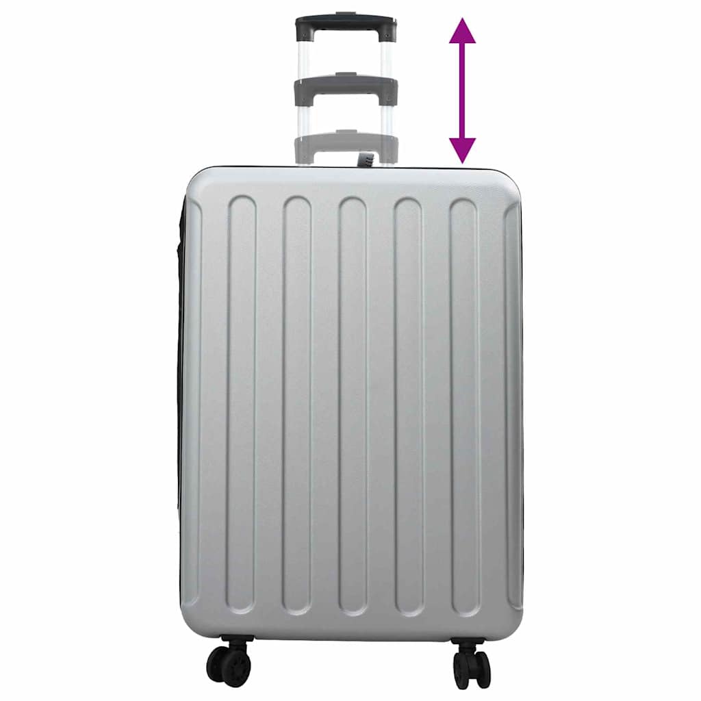 Suitcase Folding with Lock Silver 50 x 30 x 76 cm ABS Plastic