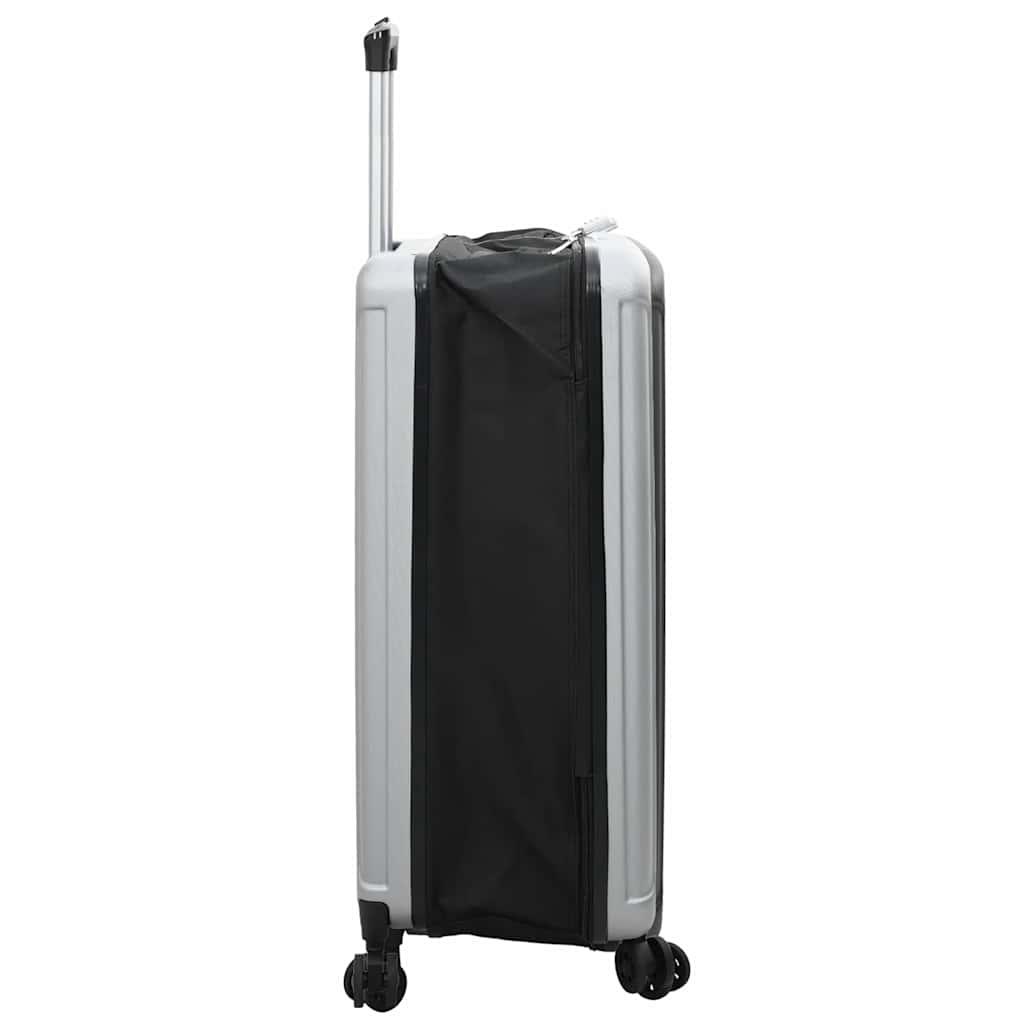 Suitcase Folding with Lock Silver 50 x 30 x 76 cm ABS Plastic