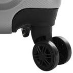 Suitcase with Lock 3 pcs Silver 50 x 31 x 78 cm ABS Plastic