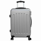 Suitcase with Lock 3 pcs Silver 50 x 31 x 78 cm ABS Plastic