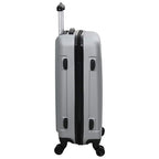 Suitcase with Lock 3 pcs Silver 50 x 31 x 78 cm ABS Plastic