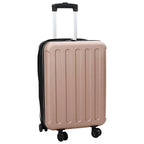 Suitcase Folding Rose gold 34 x 23 x 55.5 cm ABS Plastic