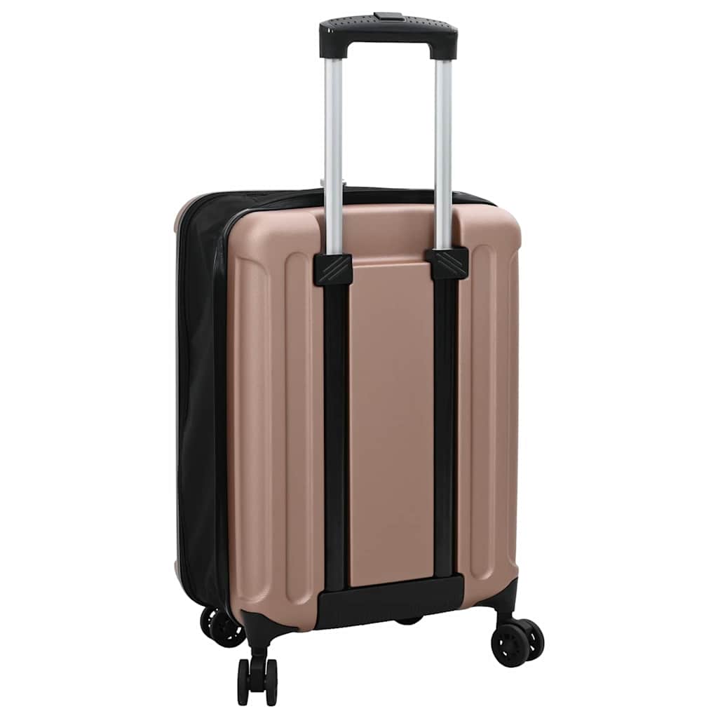 Suitcase Folding Rose gold 34 x 23 x 55.5 cm ABS Plastic