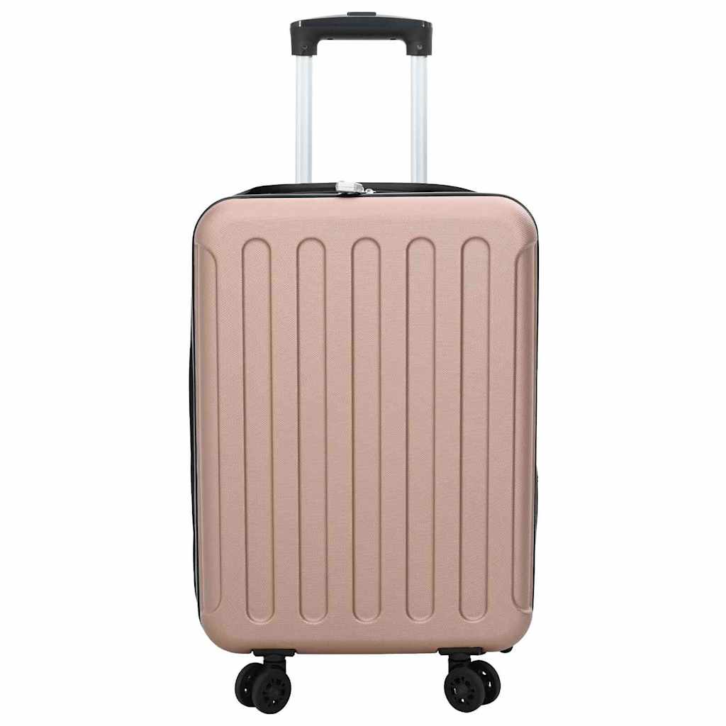 Suitcase Folding Rose gold 34 x 23 x 55.5 cm ABS Plastic