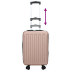 Suitcase Folding Rose gold 34 x 23 x 55.5 cm ABS Plastic