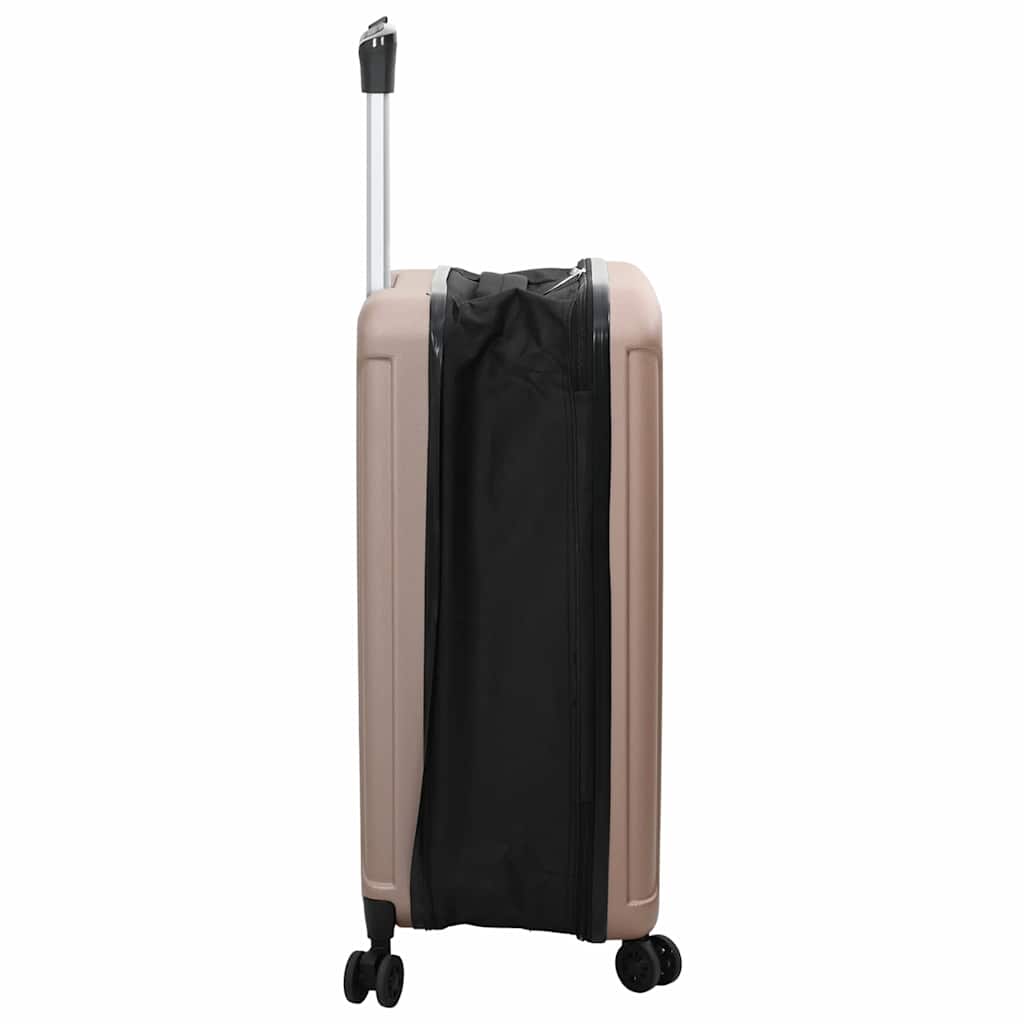 Suitcase Folding Rose gold 43 x 27 x 66 cm ABS Plastic