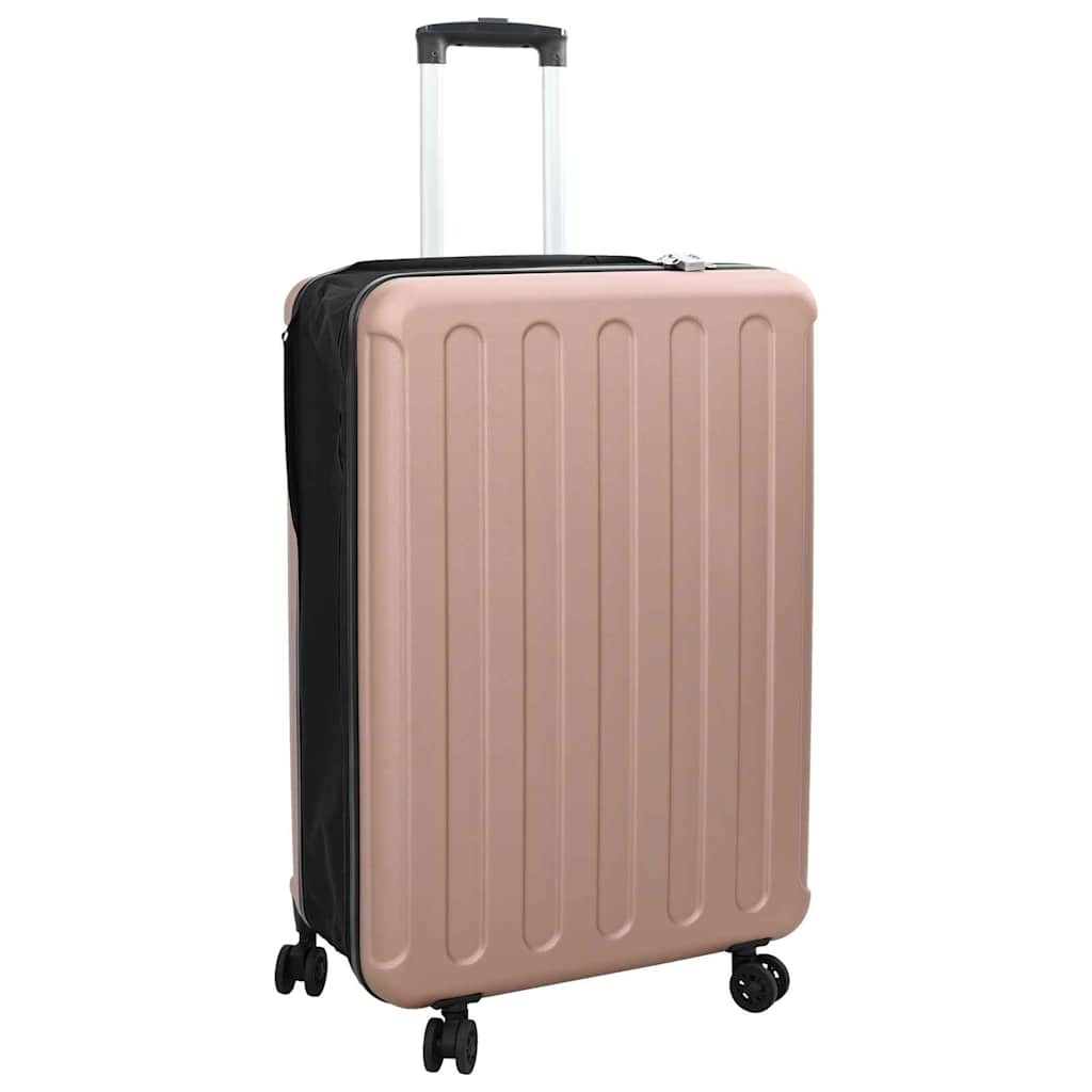 Suitcase Folding Rose gold 50 x 30 x 76 cm ABS Plastic