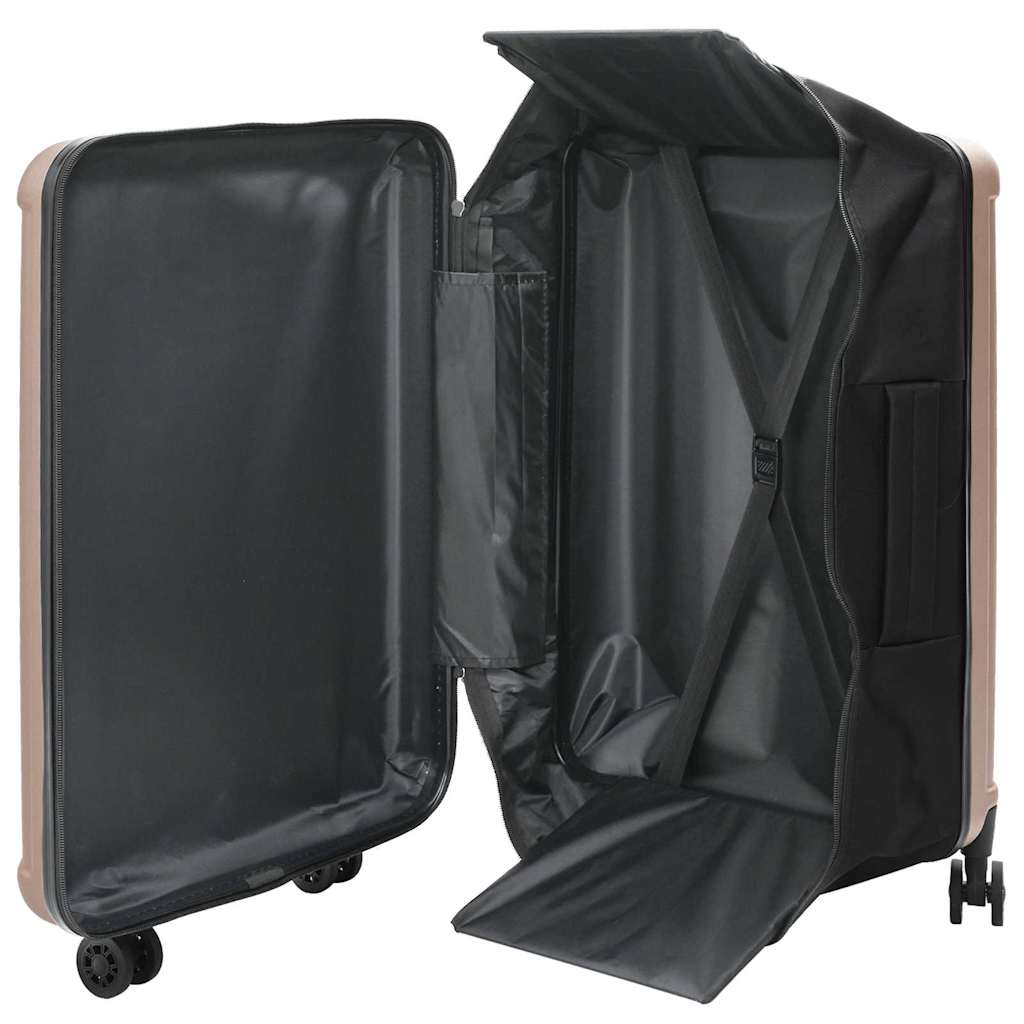 Suitcase Folding Rose gold 50 x 30 x 76 cm ABS Plastic