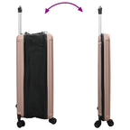 Suitcase Folding Rose gold 50 x 30 x 76 cm ABS Plastic