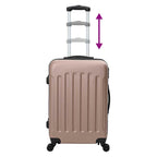 Suitcase with Lock 3 pcs Rose Gold 50 x 31 x 78 cm ABS Plastic