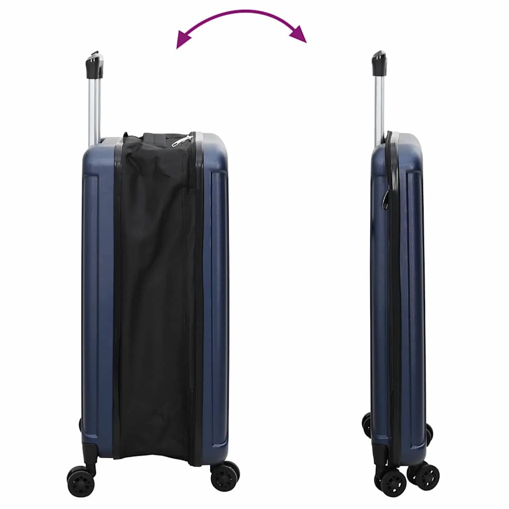 Suitcase Folding Dark blue 34 x 23 x 55.5 cm ABS Plastic