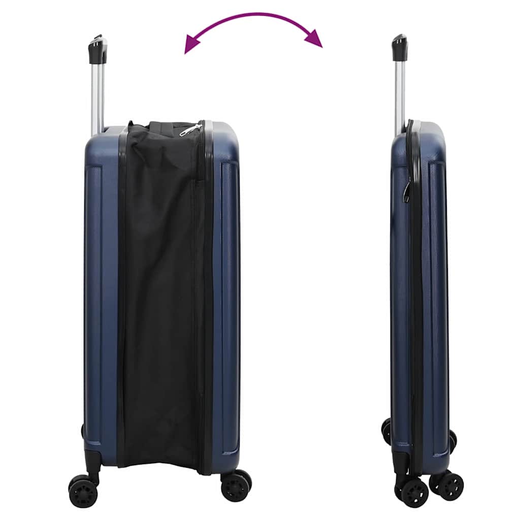 Suitcase Folding Dark blue 50 x 30 x 76 cm ABS Plastic