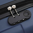 Suitcase with Lock 3 pcs Dark Blue 50 x 31 x 78 cm ABS Plastic