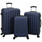 Suitcase with Lock 3 pcs Dark Blue 50 x 31 x 78 cm ABS Plastic