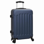 Suitcase with Lock 3 pcs Dark Blue 50 x 31 x 78 cm ABS Plastic