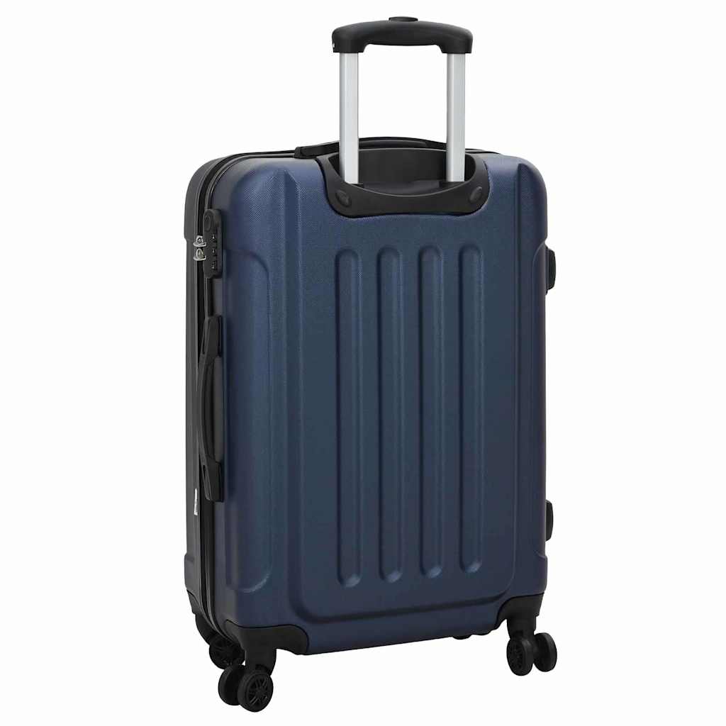 Suitcase with Lock 3 pcs Dark Blue 50 x 31 x 78 cm ABS Plastic