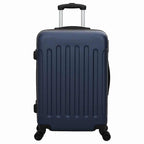 Suitcase with Lock 3 pcs Dark Blue 50 x 31 x 78 cm ABS Plastic