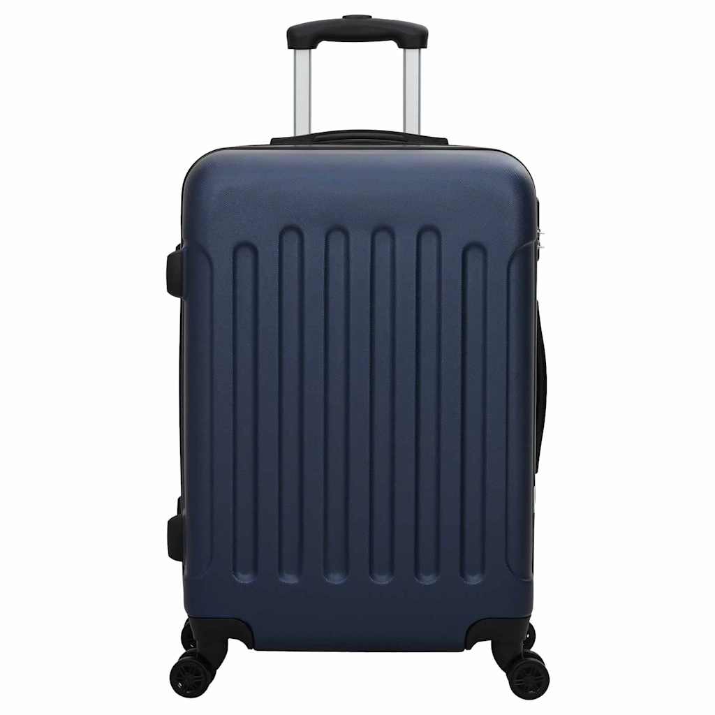 Suitcase with Lock 3 pcs Dark Blue 50 x 31 x 78 cm ABS Plastic