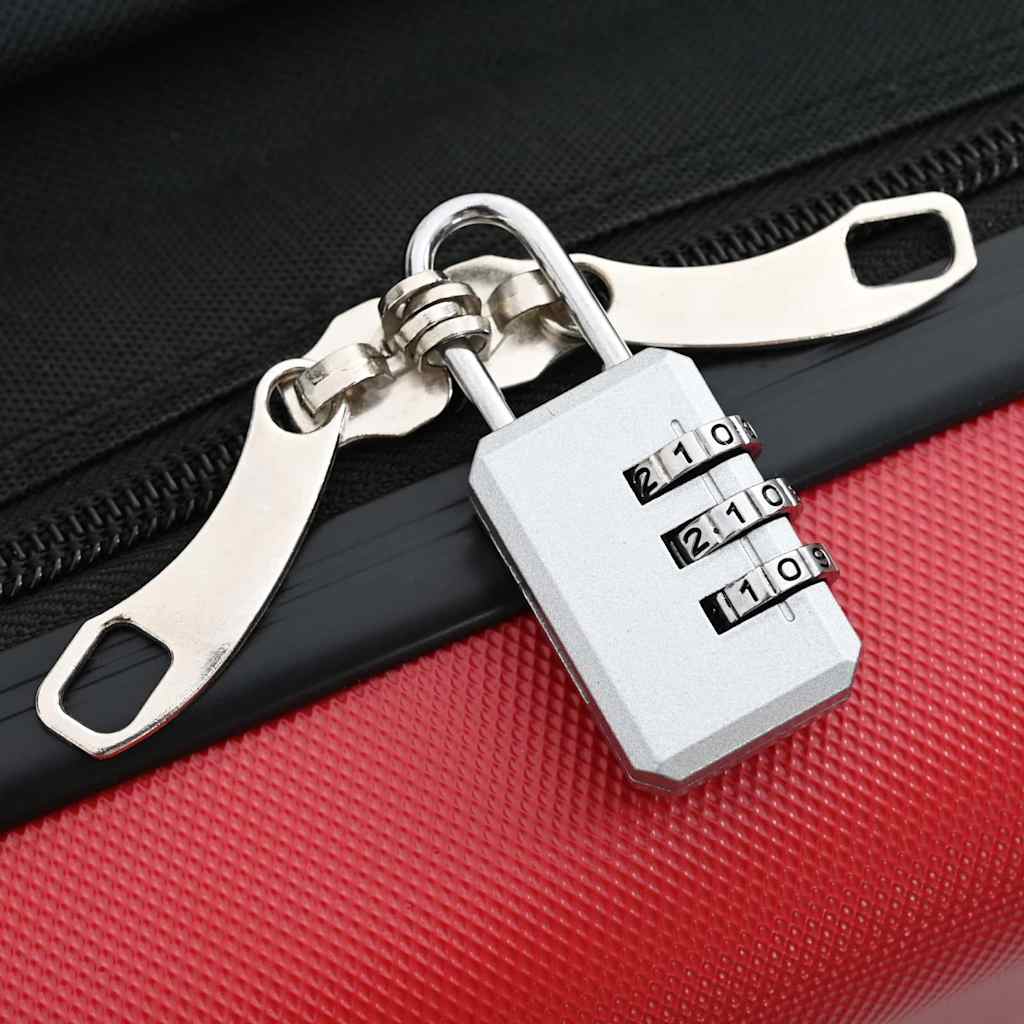 Suitcase Folding with Lock Red 34 x 23 x 55.5 cm ABS Plastic