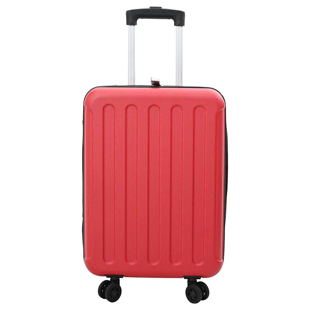 Suitcase Folding with Lock Red 34 x 23 x 55.5 cm ABS Plastic