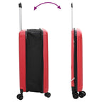 Suitcase Folding with Lock Red 34 x 23 x 55.5 cm ABS Plastic