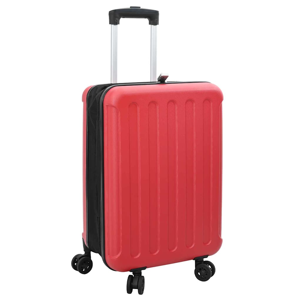 Suitcase Folding with Lock Red 43 x 27 x 66 cm ABS Plastic