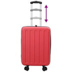 Suitcase Folding with Lock Red 43 x 27 x 66 cm ABS Plastic