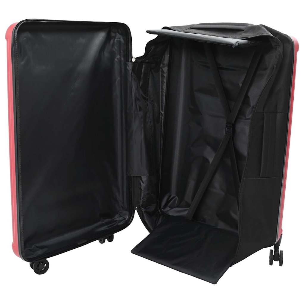 Suitcase Folding with Lock Red 50 x 30 x 76 cm ABS Plastic